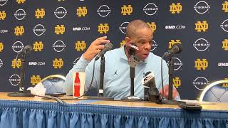 Full UNC Hubert Davis Post-Notre Dame Press Conference Guide