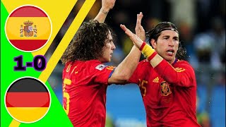 مبارة مجنونة  إسبانيا ~ ألمانيا نصف نهائي كأس العالم 2010 وجنون رؤوف خليف