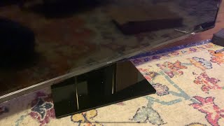 Perlesmith Table Top TV Stand with 65” TCL 4K HDTV 65s421 it swivels !! A++