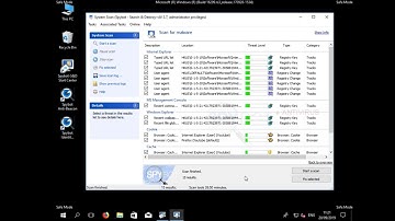 Performing a Scan in Safe Mode