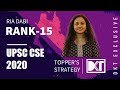 Ria Dabi- Biography, Wiki, Bio, Family, Age, Cast, Education, UPSC Topper 2021