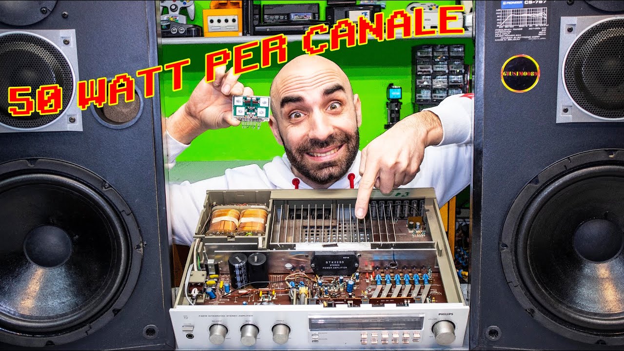 Un STK che Brucia le CASSE AUDIO! Riparazione Amplificatore Anni 80 Philips!