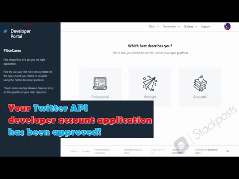 Apply for a Twitter API Developer account & Twitter login on Stackposts