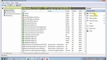 Windows 7 Ultimate Tips : How to open ports in firewall