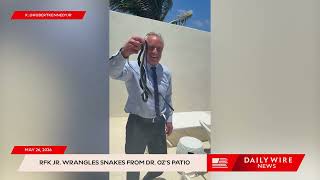 WATCH: RFK JR. Wrangles Snakes from Dr. Oz's Patio