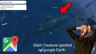 I found Giant Sea Creature on google Earth!