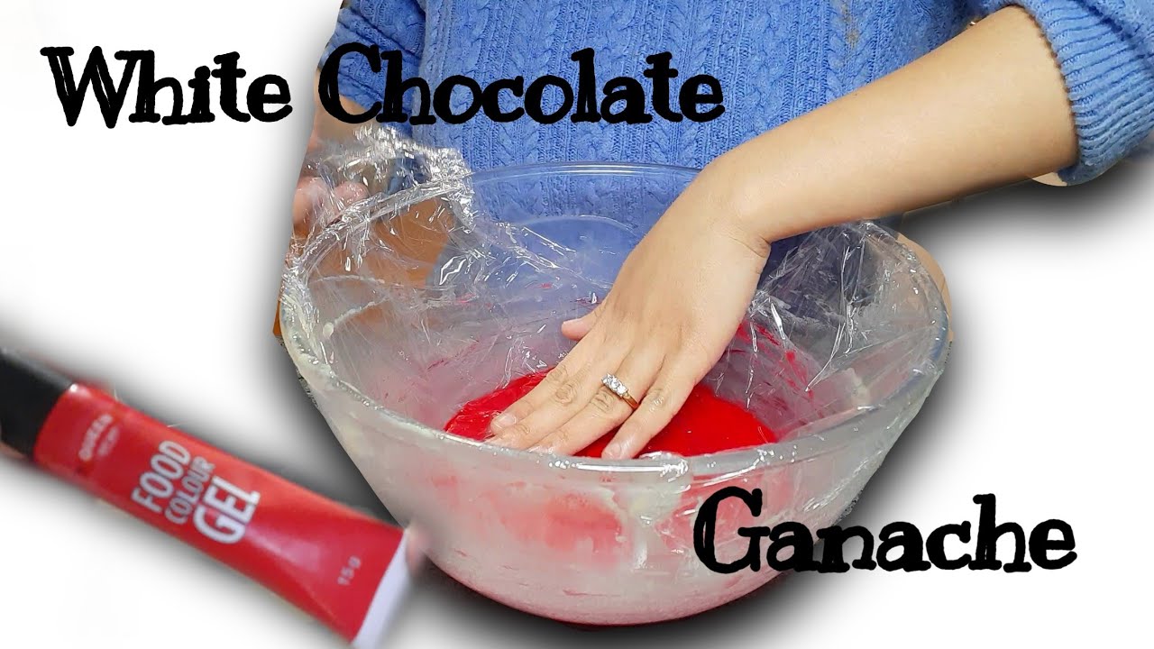 How to make coloured white chocolate ganache | Cupcake and cake ...