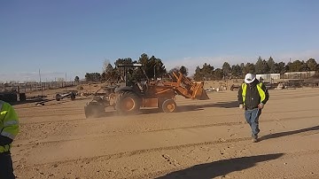 Case Skip loader Grader By Operator Robinson