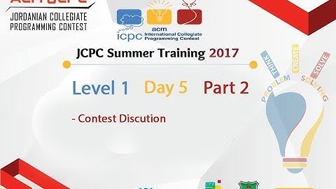 JCPC Training 2017 - Level 1 - Day 5 - Part 2 - Mutasem Al-Kayed and Reem Obaid: Contest Discution
