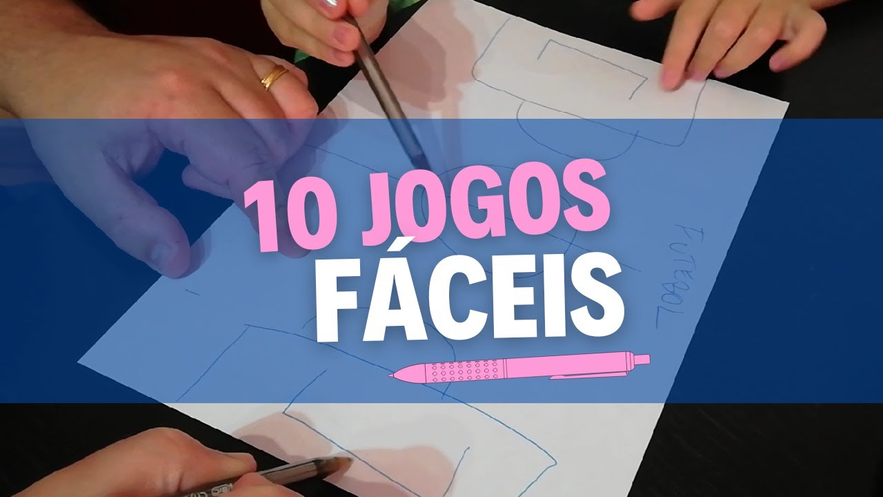 10 JOGOS FÁCEIS só com Caneta e Papel - YouTube
