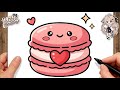 How to Draw a Cute Pink Macaron | Easy Kawaii Drawing for Kids and Toddlers!
