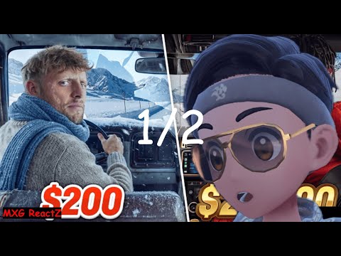 (1/2) HITTING THE SNOWY ROADS... Reacting to "SIDEMEN $20,000 vs $200 WINTER ROAD TRIP"