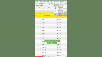 Freeze Rows & Columns in Excel–Game-Changer Trick #FreezePanes #ExcelTips #ExcelTricks #short #viral