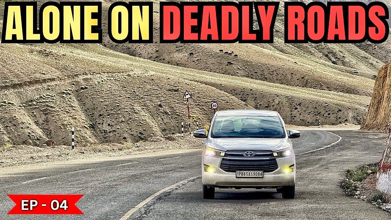 NO NETWORK FOR 11 HOURS 😰 | 450KMS SOLO DRIVE OF PURE FEAR | INNOVA CHALI LADAKH EP - 04
