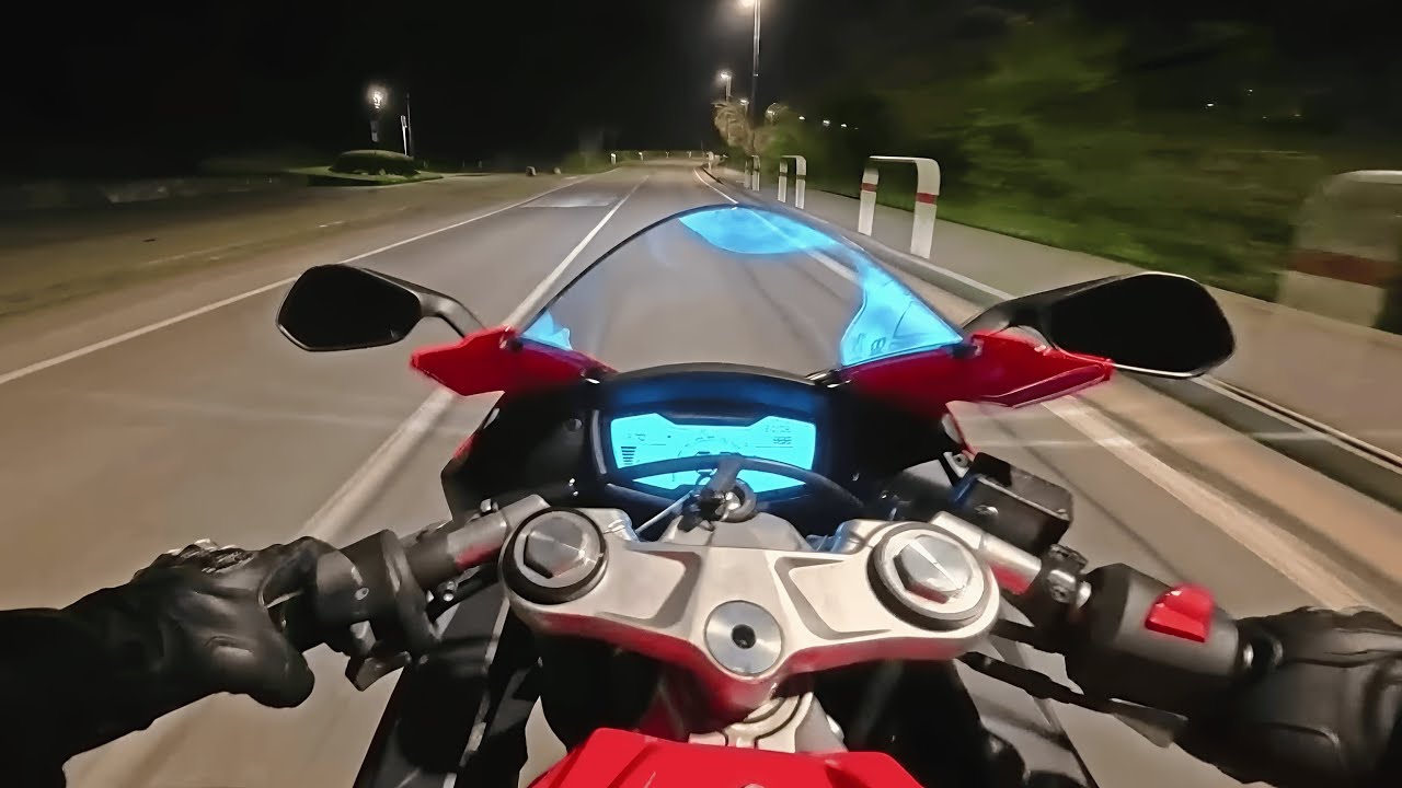 Aprilia RS 125 2024 ┃Night Ride Pure Sound┃Uphill Ride