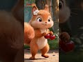 Lied von Zwei Kleinen Eichhörnchen - Two Little Squirrels Song | Rhymes for Kids | Kids | Shorts