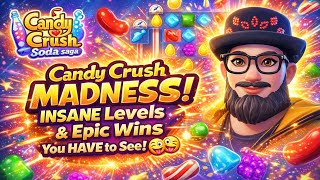 Candy Crush Soda Saga MADNESS! INSANE Levels & Epic Wins You HAVE to See! screenshot 2