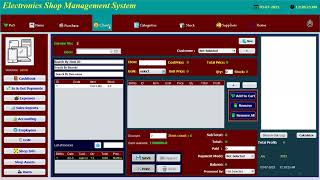 Electronics Shop Management System screenshot 5