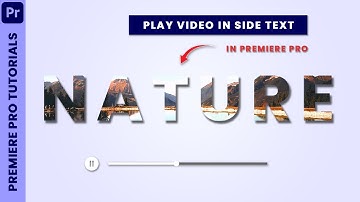 How to Add VIDEO inside TEXT in premiere pro | place video inside text | Adobe Premiere Pro tutorial