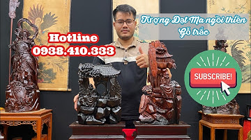 Tượng Đạt Ma Ngồi Thiền Gỗ Trắc Đục Kĩ Nét Cho Các Bác Sưu Tầm #tuonggodocdao #tuongdatmangoithien