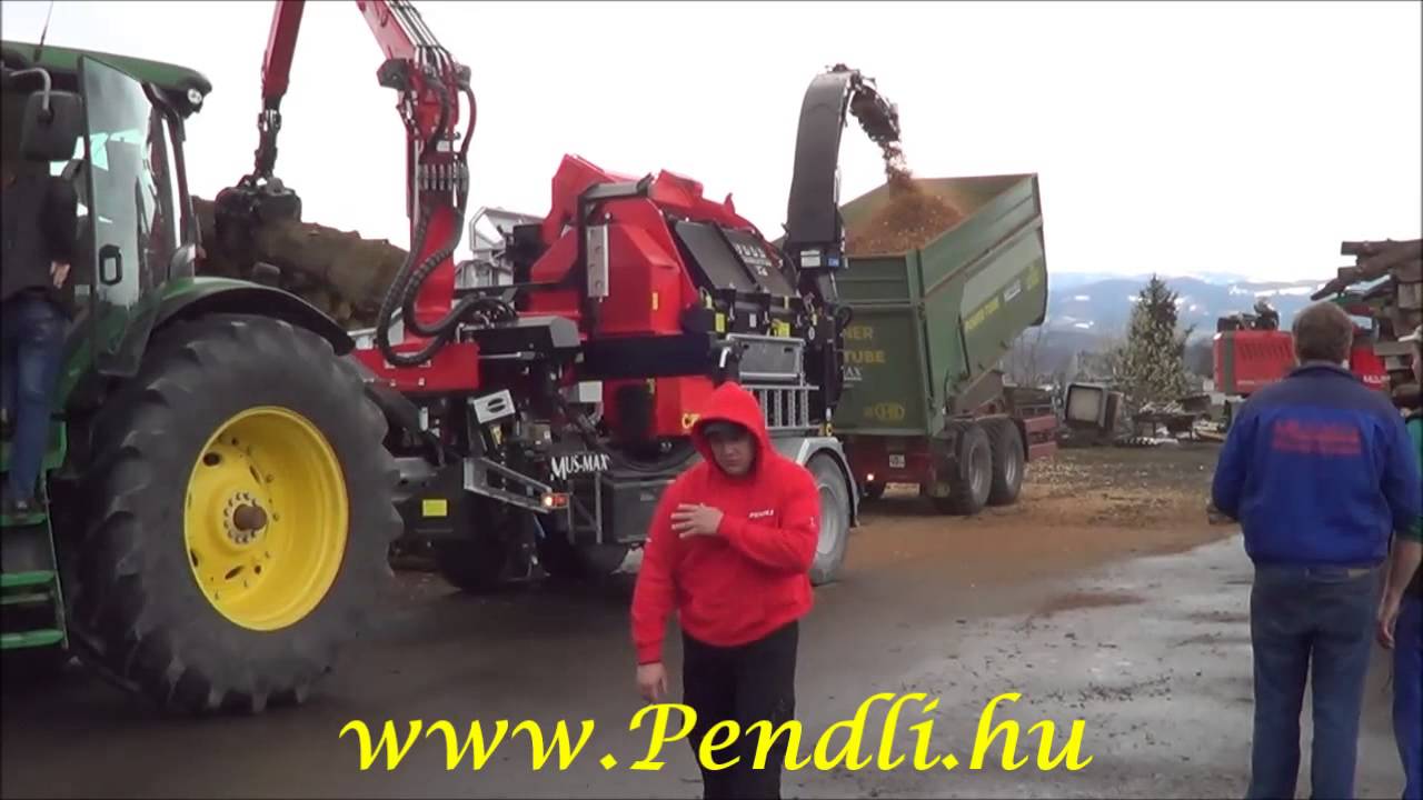 Mus-Max Wood Terminator 12 Z mit John Deere 8360 R Pendli.e.v.