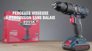 Perceuse Visseuse Sans Fil et Sans Balais - 20 V - 450 tr/min - 2000 tr/min - Livrée en BMC 8905K