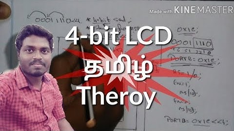 #65 Understand the 4-bit Mode in LCD (Tamil) Part - 1..