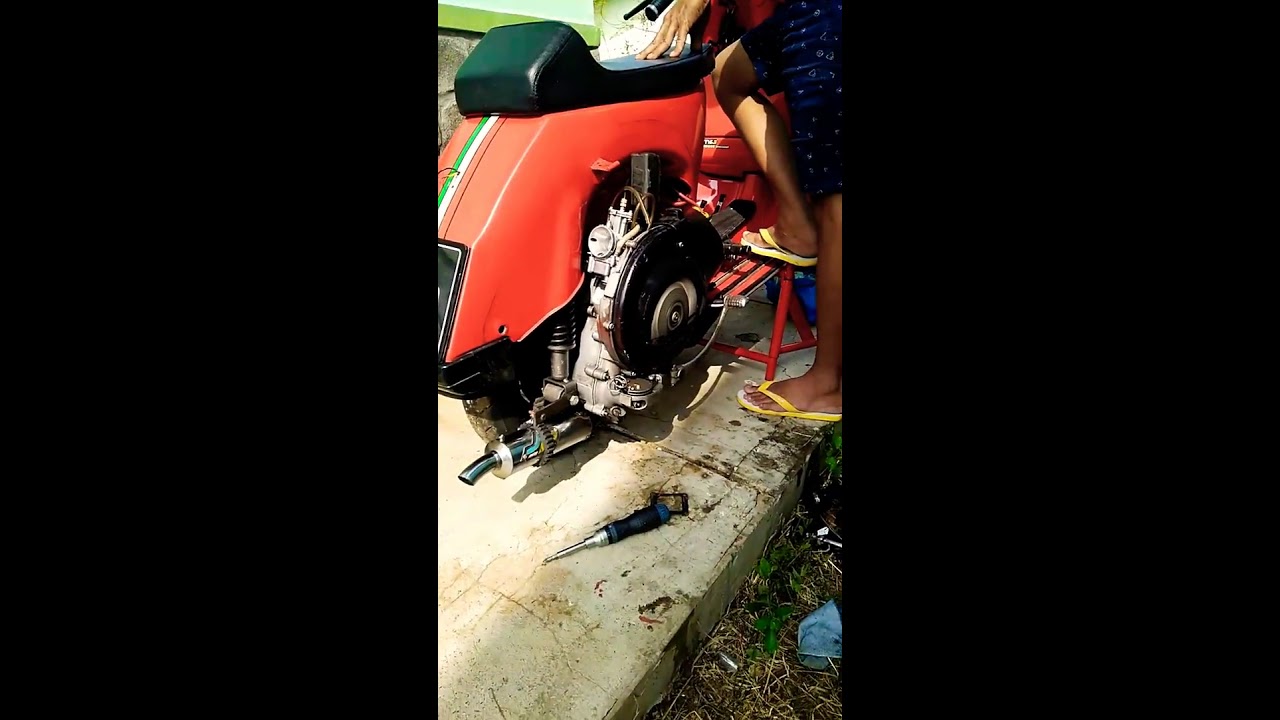 Setting vespa balap ( scooter tune up open ) YouTube