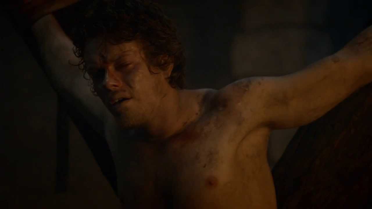 Game of Thrones S03E10 -- Pork sausage scene