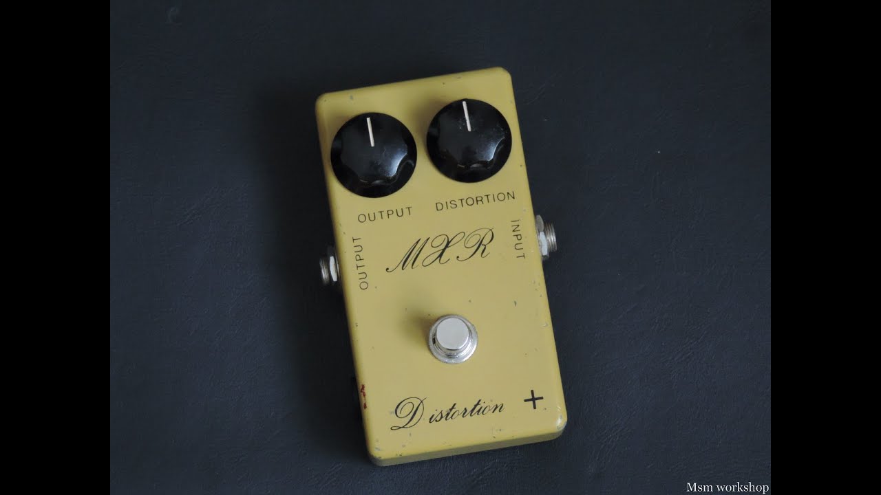 MXR Distortion+ '75 Vintage Script Logo - YouTube