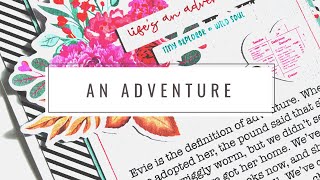 Hybrid Traveller’s Notebook Layout | Simple Stories Heart Eyes