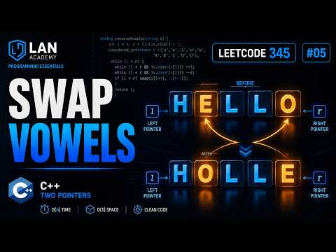 LeetCode 345: Reverse Vowels of a String | Two Pointers | C++ | LeetCode 75