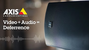 Axis Network Video + Audio Active Deterrence