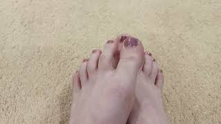 New pedicure💅 #crossdresser #feet