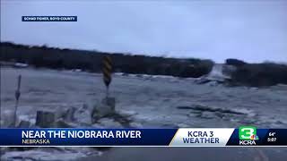 Spencer Dam breaks, flooding