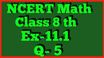 Ex-11.1 Q-5 | Chapter 11 | Mensuration | Class 8th Math | NCERT |
