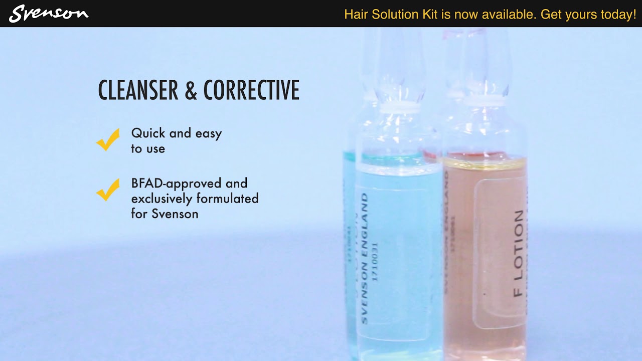 Get Thicker And Fuller Hair With Svenson S Hair Solution Kit Youtube