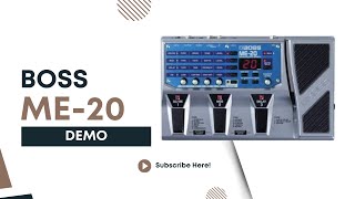 Boss ME-20 Guitar Multieffects Presets Playthrough - YouTube