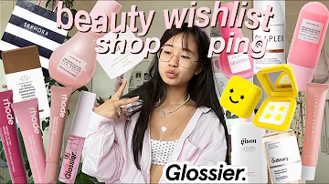 ~$1000 BUYING MY BEAUTY WISHLIST + HAUL🎀 online viral self care shopping (sephora, rhode, glossier…)