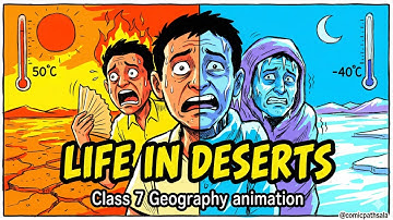 Life in Deserts – Class 7 Geography | NCERT Chapter 1 | Hot & Cold Deserts | Whiteboard Animation
