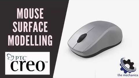Computer Mouse Surface Modelling in Creo 3.0 | Creo Beginner Tutorial 2021