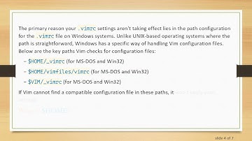 Why Your Vim .vimrc Settings Don’t Work on Windows