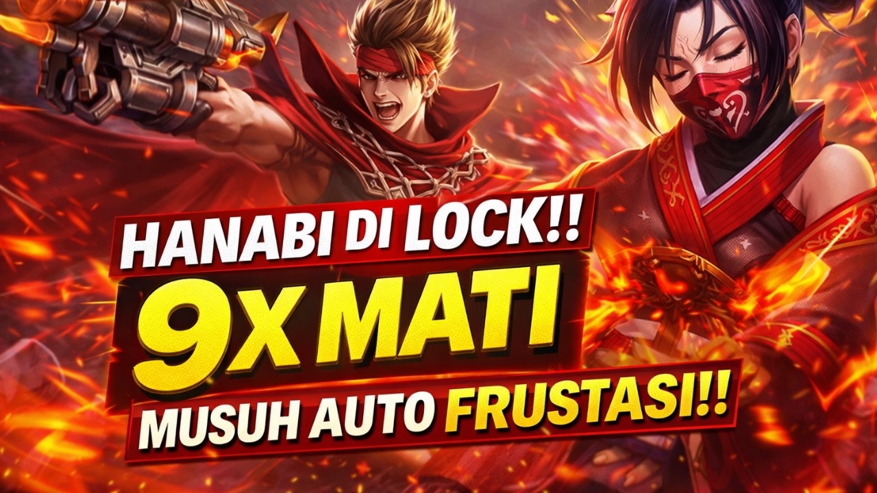 CLAUDE NGAMUK!! HANABI DI LOCK SAMPAI 9 KALI MATI  MUSUH AUTO FRUSTASI!! | MOBILE LEGENDS