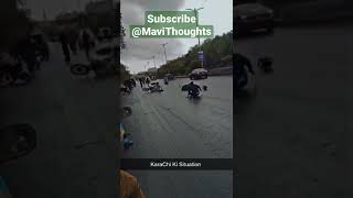 Karachi Rain Live Update From Shahrah E Faisal