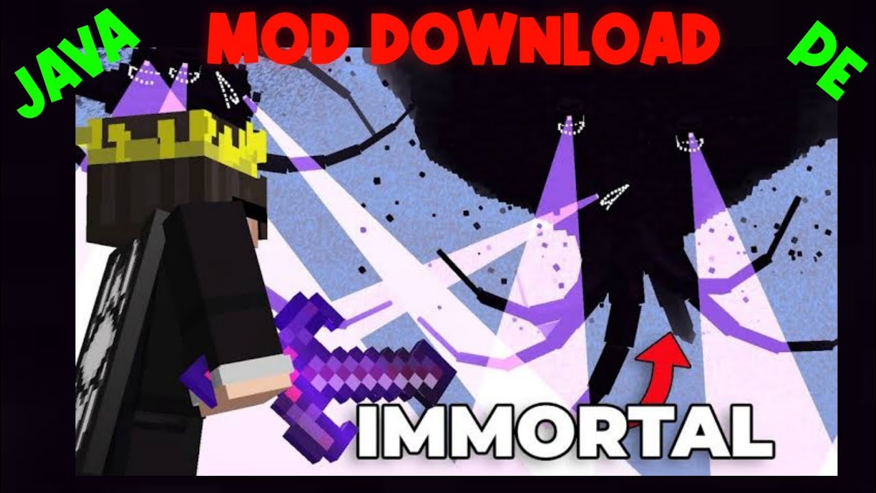 How to Download @SenpaiSpider Wither storm mod in Java and Pe | in Hindi  !