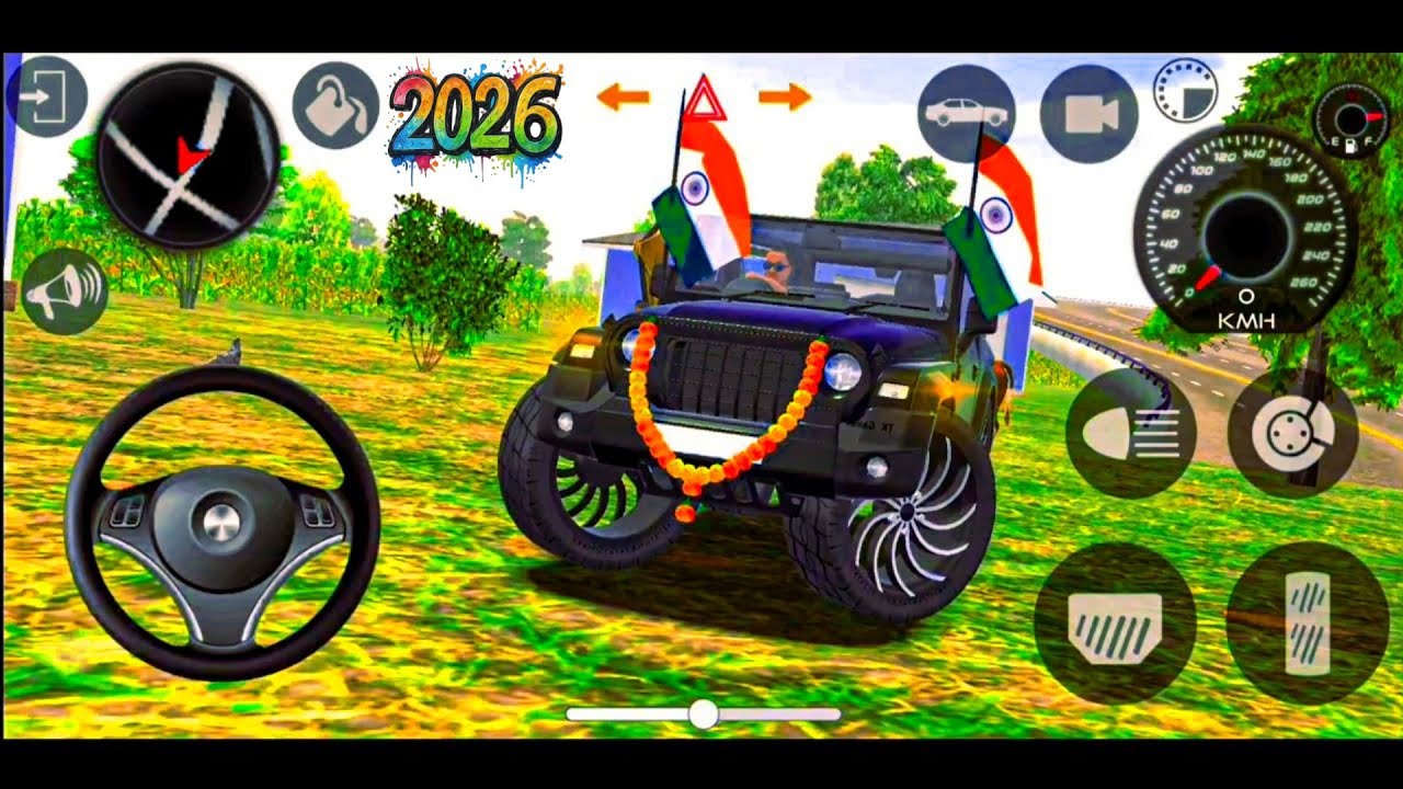 Modified Mahindra Thar😈Games:Indian Black Thar (Gadi Wala Games) Car Game Android Game - #2026