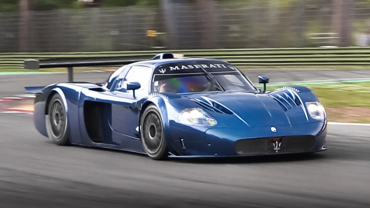 Maserati Mc12 Corsa Screaming V12 Engine Accelerations At Imola Circuit Youtube