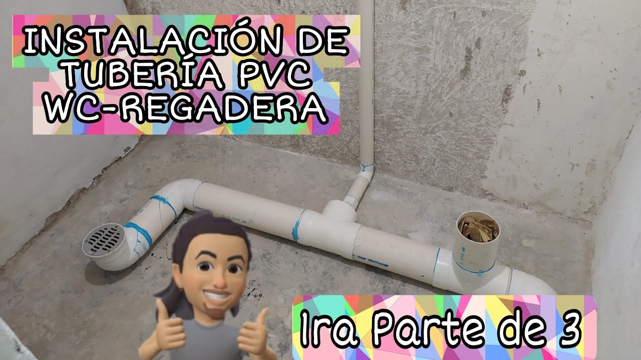 CÓMO HACER UNA INSTALACIÓN DE DESAGÜE REGADERA,WC Y LAVA MANOS YouTube