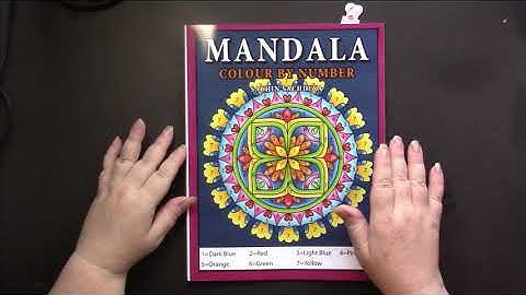 Finished Book #9: Mandala Color by Number by Sachin Sachdeva (Adult Coloring)