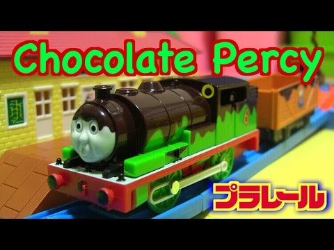 Thomas&Friends Chocolate percy plarail☆プラレール チョコレートパーシー☆トーマスタウン限定販売品☆